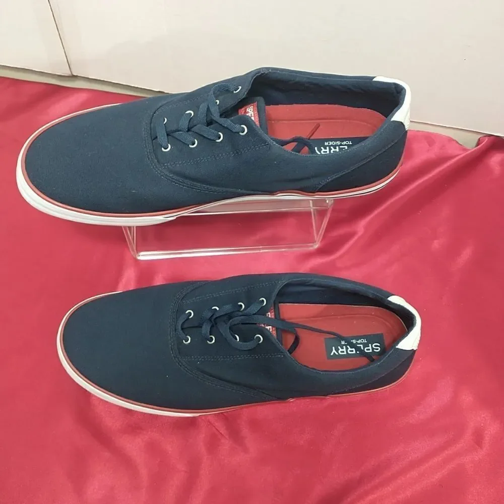 Sperry Striper Ii Men's SZ 16 Navy Sneakers . Condition is Pre-owned